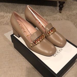 NWT Gucci Malaga Heels w/ Gross Grain Ribbon 39.5